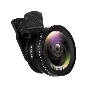 Phone Lens 0.45X Wide Angle Lens 10X Macro HD