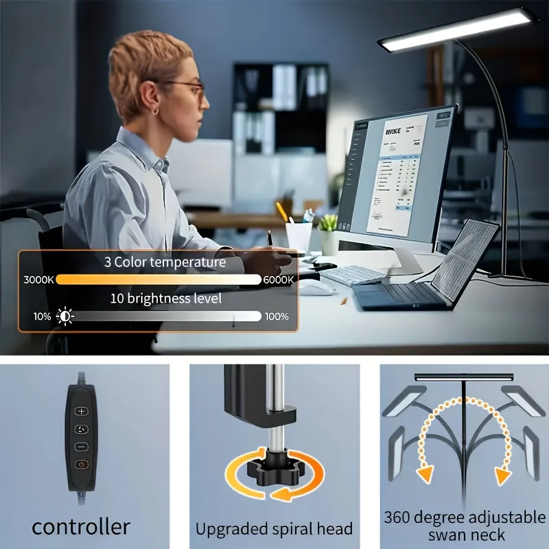 LED Desk Lamp with 88 LEDs Eye-Caring Light - Image 4