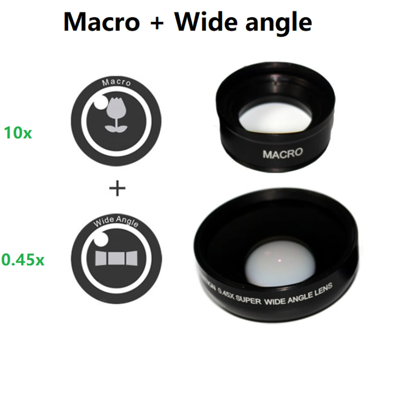 Phone Lens 0.45X Wide Angle Lens 10X Macro HD - Image 4