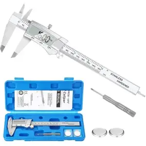 Digital Caliper 6" LCD Inch Millimeter Measuring Tool - Thumbnail Image 12