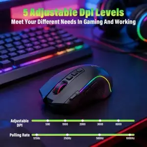 2.4G Wireless RGB Gaming Mouse 8000 DPI - Thumbnail Image 5