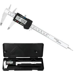 Digital Caliper 6" LCD Inch Millimeter Measuring Tool - Thumbnail Image 11