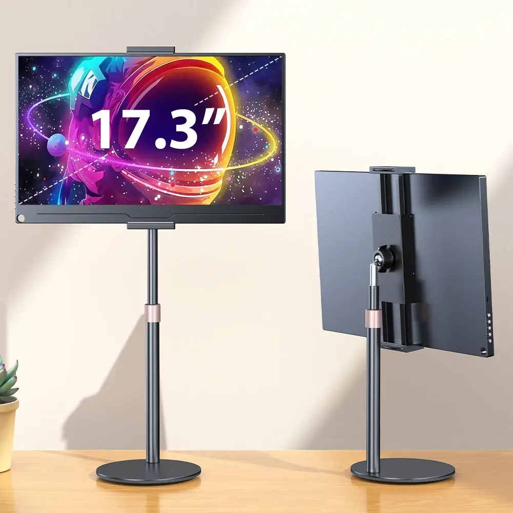 Portable Monitor VESA Stand 360° Swivel 17.3" - Image 1
