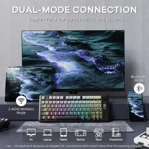 M75 Wireless Gaming Keyboard with OLED & Knob - Thumbnail Image 2