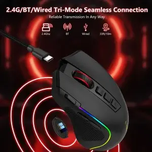 2.4G Wireless RGB Gaming Mouse 8000 DPI