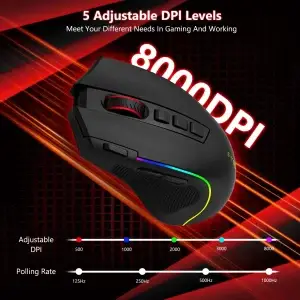 2.4G Wireless RGB Gaming Mouse 8000 DPI - Thumbnail Image 6