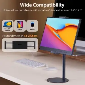 Portable Monitor VESA Stand 360° Swivel 17.3" - Thumbnail Image 3