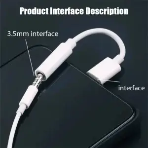 USB-C to 3.5mm Audio Adapter OTG Aux Converter - Thumbnail Image 4