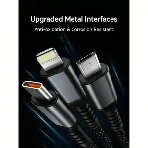 100W 3-in-1 Fast Charging Cable - Thumbnail Image 5