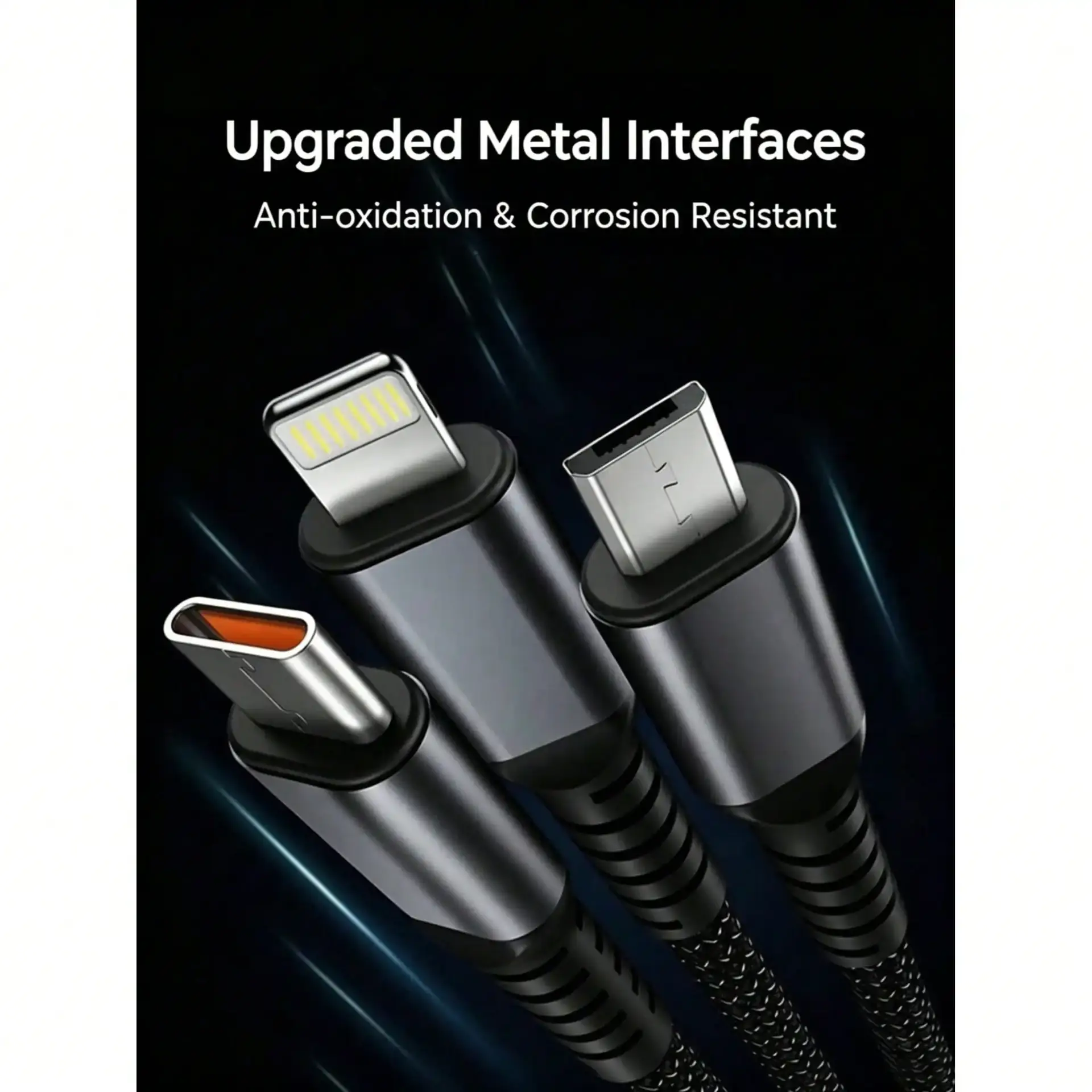 100W 3-in-1 Fast Charging Cable - Image 5