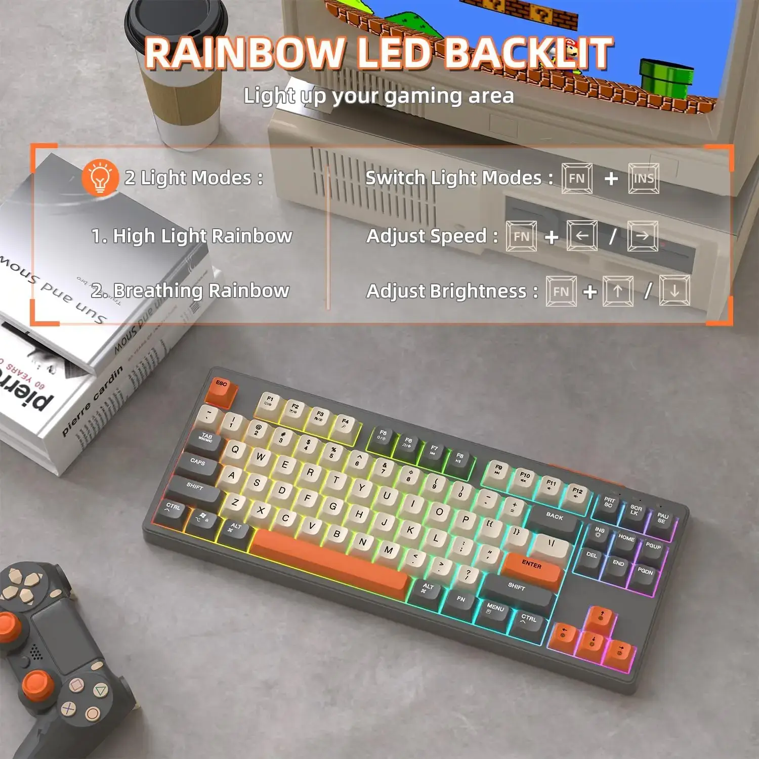 M87 Wireless Gaming Keyboard Bluetooth 5.0 TKL - Image 4