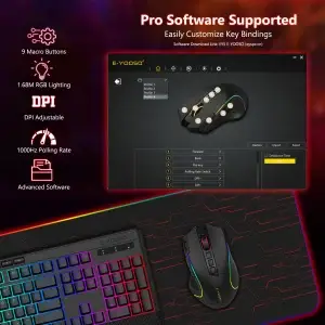 2.4G Wireless RGB Gaming Mouse 8000 DPI - Thumbnail Image 2