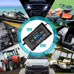 20A Car Battery Charger 12V 24V LiFePO4 Lead-Acid - Thumbnail Image 6