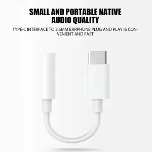 USB-C to 3.5mm Audio Adapter OTG Aux Converter - Thumbnail Image 2