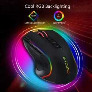 2.4G Wireless RGB Gaming Mouse 8000 DPI - Thumbnail Image 4