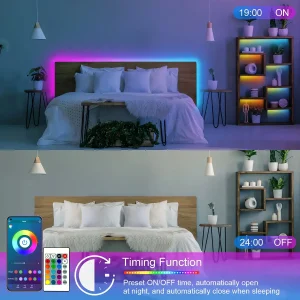 100FT RGB LED Strip Lights with Remote & App Control - Thumbnail Image 5