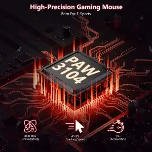 2.4G Wireless RGB Gaming Mouse 8000 DPI - Thumbnail Image 8