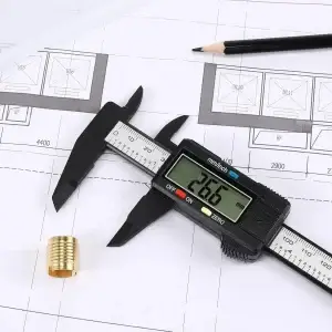 Digital Caliper 6" LCD Inch Millimeter Measuring Tool - Thumbnail Image 4