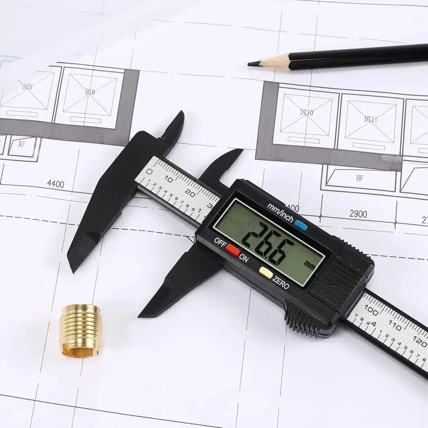 Digital Caliper 6" LCD Inch Millimeter Measuring Tool - Image 4