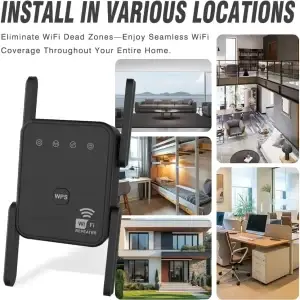 300Mbps WiFi Repeater 2.4GHz Signal Booster - Thumbnail Image 2