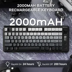 M75 Wireless Gaming Keyboard with OLED & Knob - Thumbnail Image 4