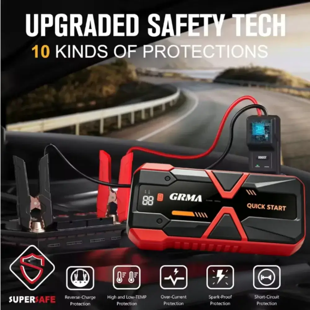 12000A Car Jump Starter, 12V Battery Pack - Image 4