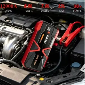12000A Car Jump Starter, 12V Battery Pack - Thumbnail Image 2