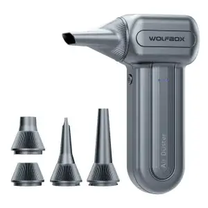 110000RPM Air Duster Blower, 3-Speed Portable Fan - Thumbnail Image 7