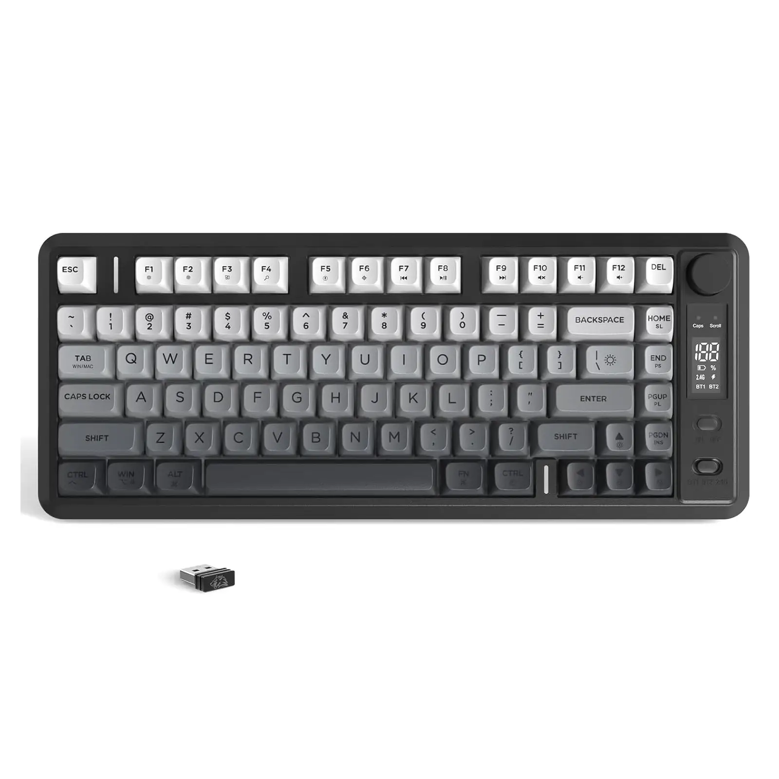 M75 Wireless Gaming Keyboard with OLED & Knob - Image 9