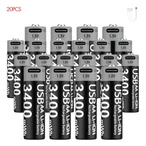 1.5V AA Rechargeable Li-Ion Battery USB-C 3400mWh - Thumbnail Image 11