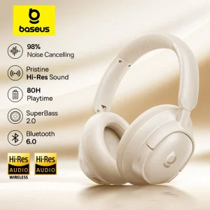 Bluetooth 6.0 Wireless Headphones Over Ear 80H