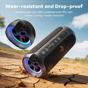 40W Bluetooth Speaker Portable Waterproof RGB Bass - Thumbnail Image 6