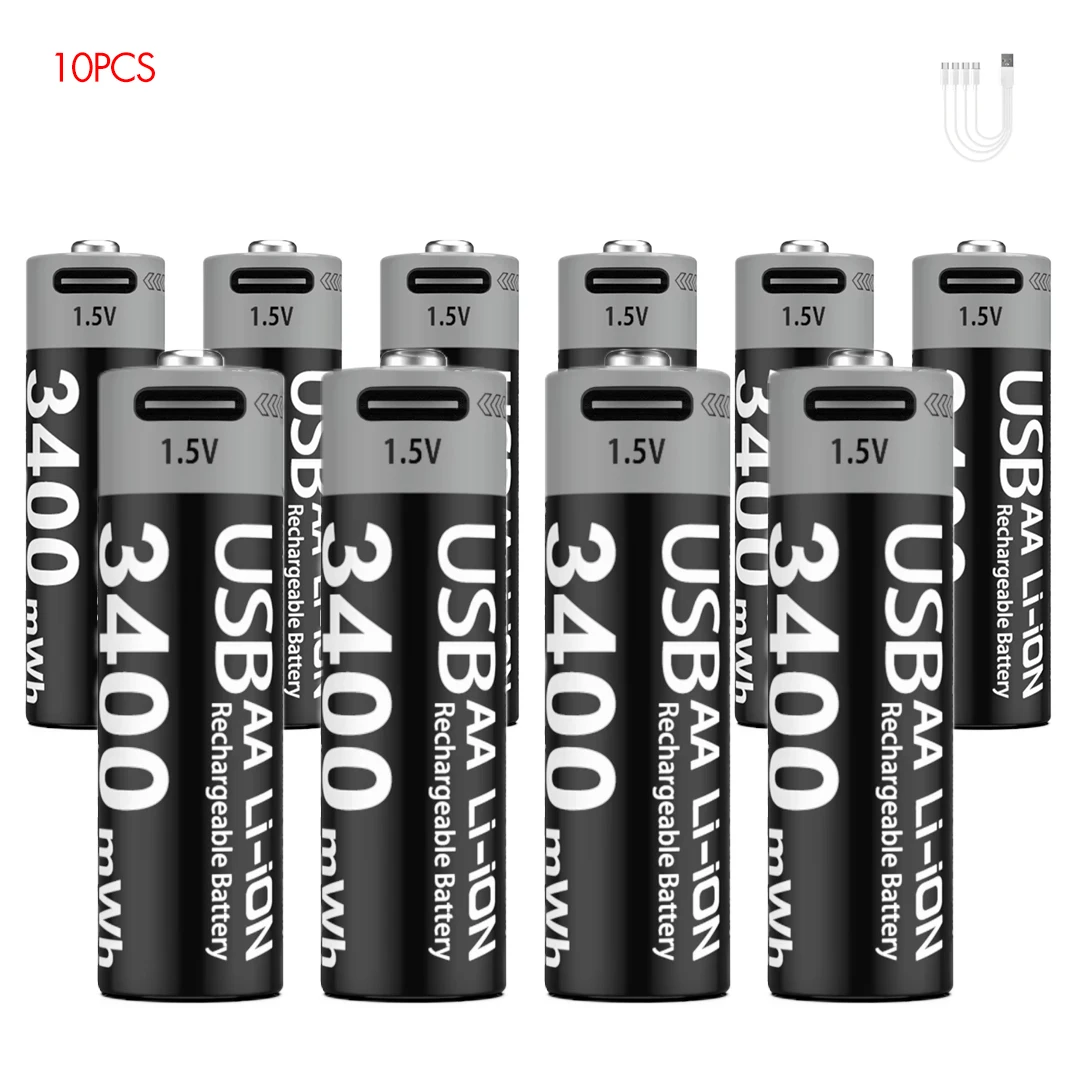 1.5V AA Rechargeable Li-Ion Battery USB-C 3400mWh - Image 14