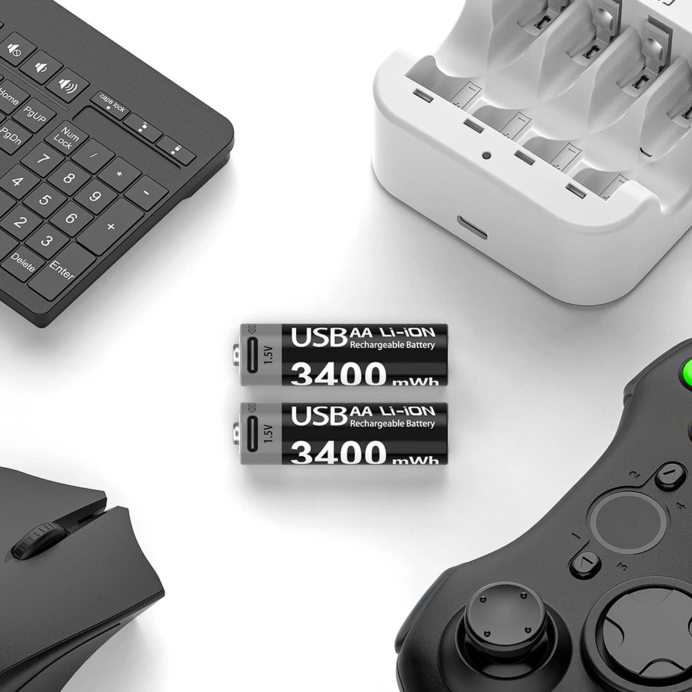 1.5V AA Rechargeable Li-Ion Battery USB-C 3400mWh - Image 6
