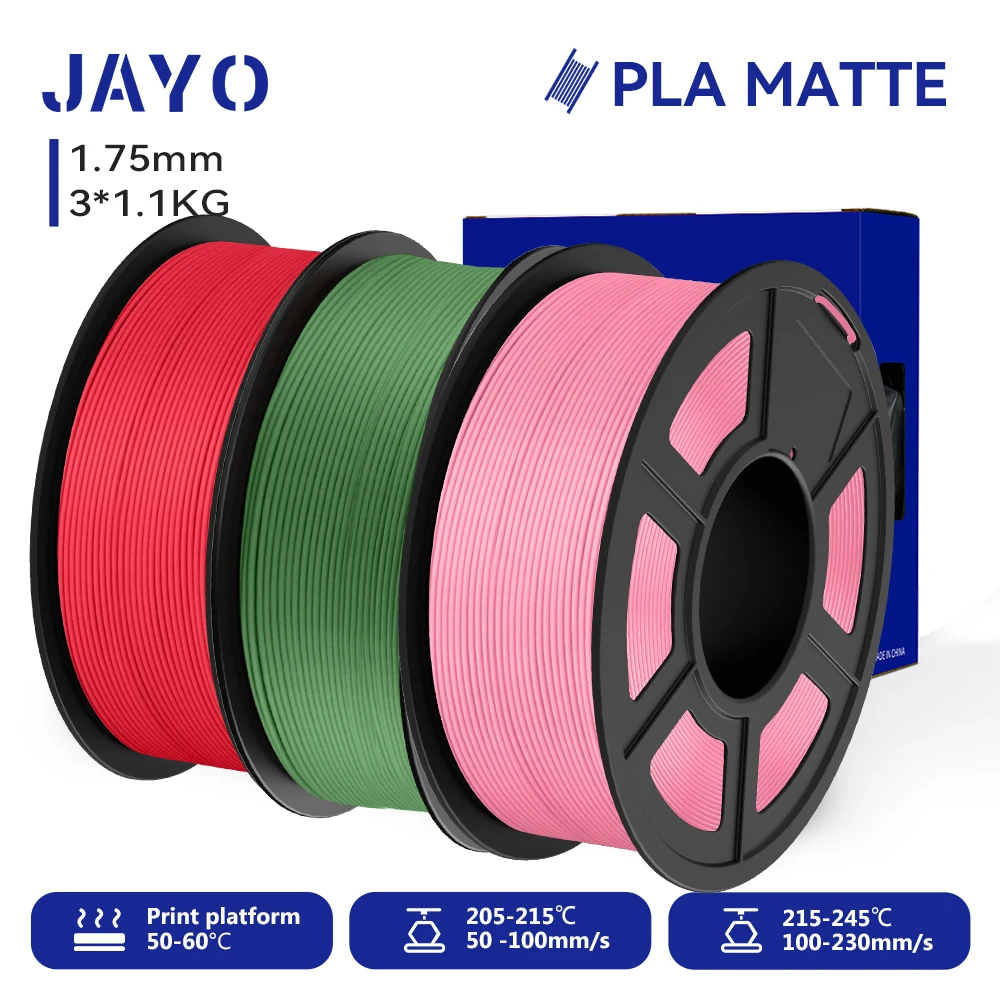 PLA Matte 1.75mm 3D Printer Filament 1.1KG - Image 1