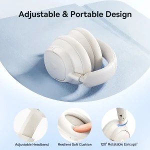 Bluetooth 6.0 Wireless Headphones Over Ear 80H - Thumbnail Image 5