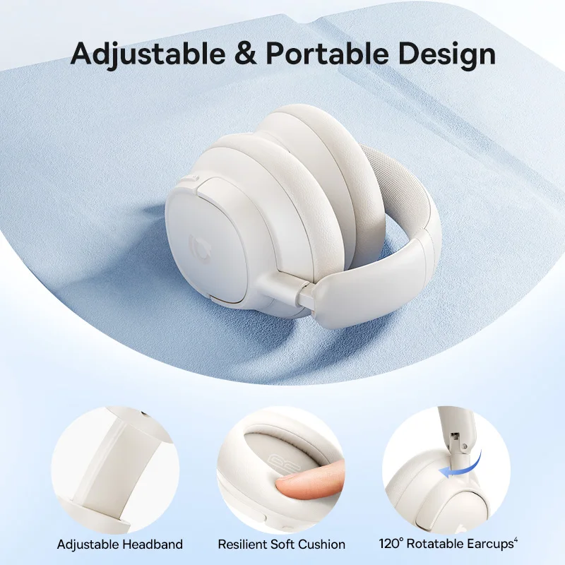 Bluetooth 6.0 Wireless Headphones Over Ear 80H - Image 5