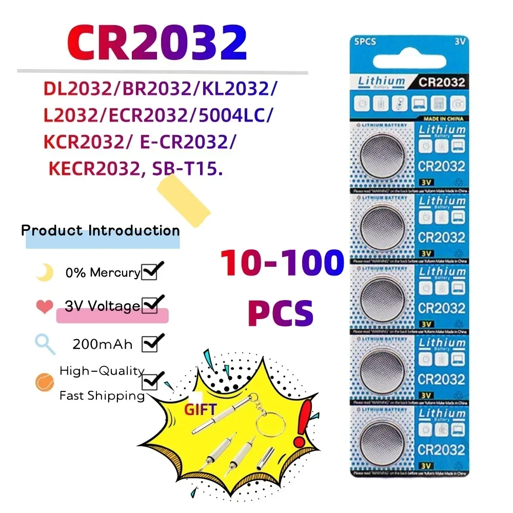 CR2032 3V Lithium Button Cell Battery for Car Remote - Image 1